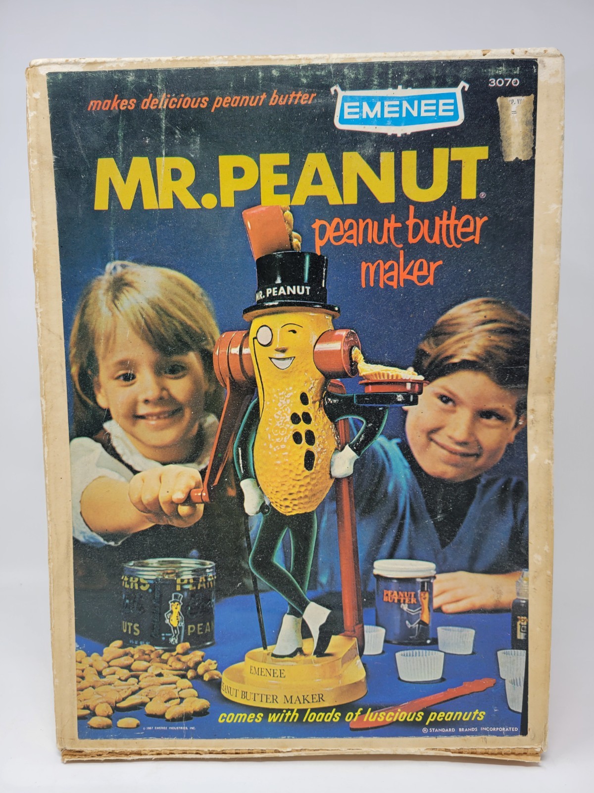 Vintage 1967 Mr. Peanut Peanut Butter Maker Emenee  with Original Box Nice