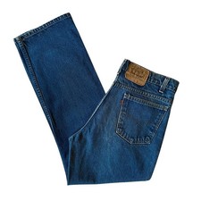 1980s Levi  s 517 Boot Cut Orange Tab Blue Denim Jeans Made in USA