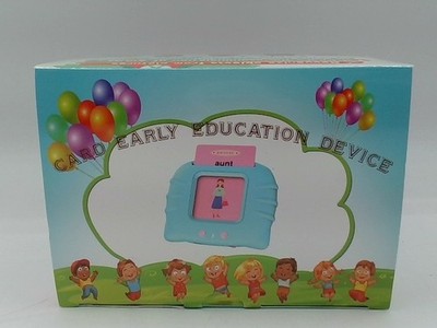 Blue Talking Flash Cards For Toddlers With Sound, Educational Toy