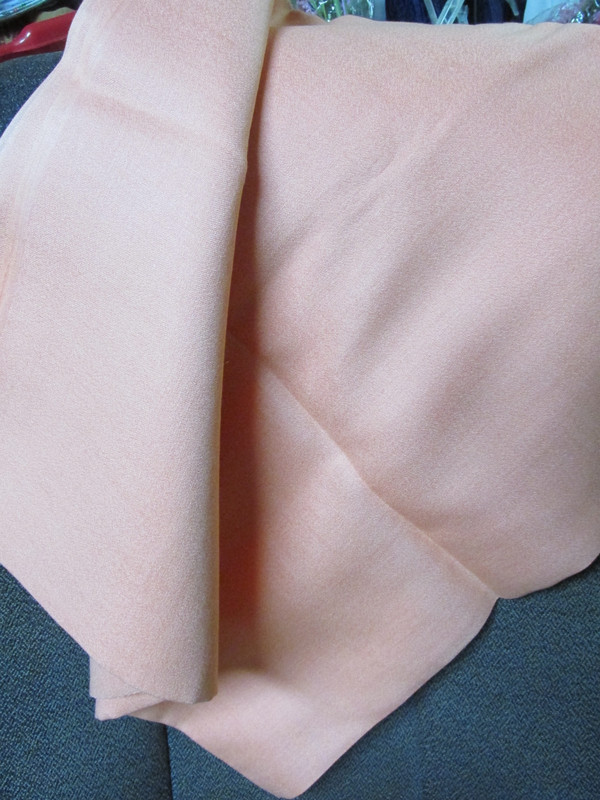 ""LIGHTER ORANGE - LINEN LIKE FABRIC"" - 2 1/2 YARDS