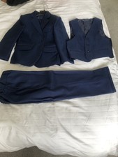Cinda Boys 3 Piece Suit Trousers/Waistcoat/Jacket Navy Blue age 2 to 3