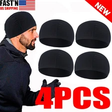4PCS Running Skull Cap Helmet Liner Beanie Moisture Wicking Cooling Cycling Hat