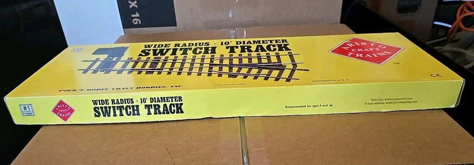 Aristocraft G-Scale ART-30370 Brass Right Hand Manual Switch Track 10' Diameter - Image 2 of 4