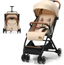 COSTWAY Folding Pushchair with Adjustable Backrest and Footrest