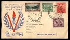 Mayfairstamps New Zealand FDC 1946 V Tribute ot All Services Flame First Day Cov