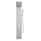 Colonne de douche en acier inox système de panneau de douche 5 modes jets