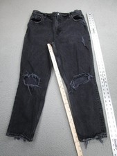Abercrombie Fitch Jeans Womens 33 The 90s Straight Ultra High Rise Distressed