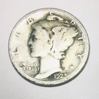 LOT #225   1923-S   MERCURY DIME (G-VG)