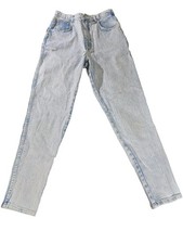 Vintage Gitano Jeans Womens 12 Light Acid Wash High Waist Mom Tapered 80s