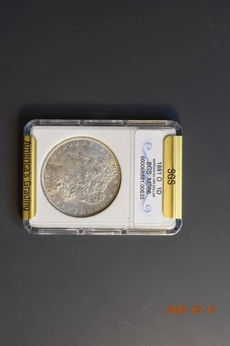 coin silver morgon 1881 O MS66