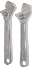 Vintage Crescent & J.H.WILLIAMS SUPERJUSTABLE Adjustable Wrenches. 10" USA MADE 