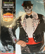 Amscan 848831 Adult Day of The Dead Tailcoat, Plus Size