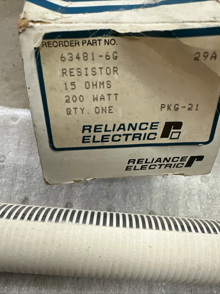 RELIANCE ELECTRIC 63481-6f. BOX IS DIFFERENT THAN THE ITEM.**** - Image 3 of 4
