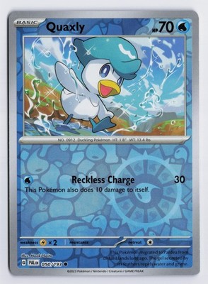 Quaxly - - PAL #050/193 SV02: Paldea Evolved Reverse Holo NM