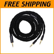 Upgraded Dual 3.5mm Stereo Replacement Cable - Black