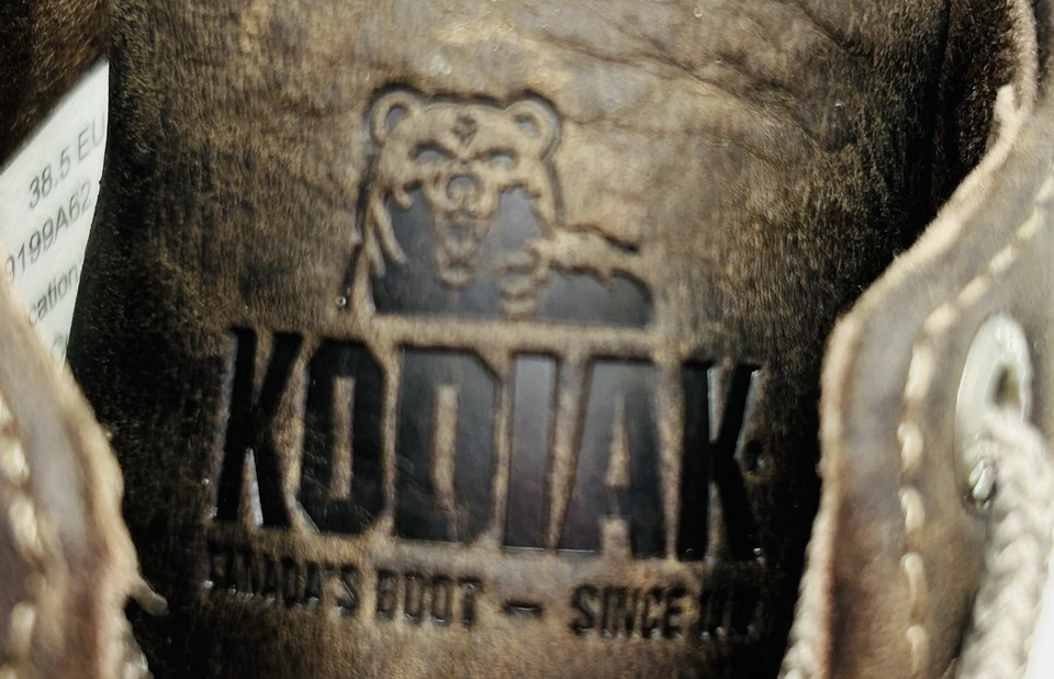 Botas Kodiak Canada Low Rider Originales Talla 8 Cuero Marrón Con Cordones Nuevas sin Etiquetas Foto 4 de 4