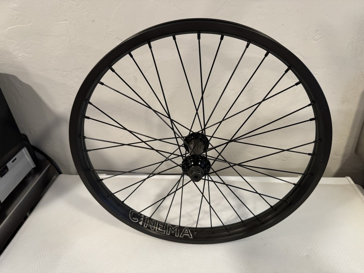 Cinema ZX Front Black BMX Bike Complete Wheel 444 Rim Kink Fit