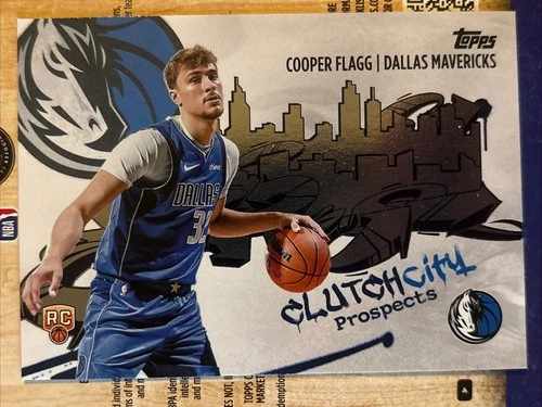 Cooper Flagg 2025-26 Topps #CC-1 Clutch City Prospects Dallas Mavericks