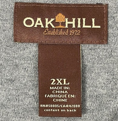 HeL様 OAK Hill Men's 1/4 Zip Heather Gray Sweater with Elbow Patches NWT