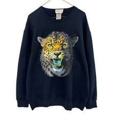 RARE 90s Vintage Jacksonville Jaguars Graphic Sweatshirt XL Black Crewneck NWT