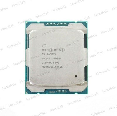 2 Pcs Intel Xeon E5-2660 V4 Prozessoren 2,0GHz CPU 14 Cores 28-Threads 14nm 35MB