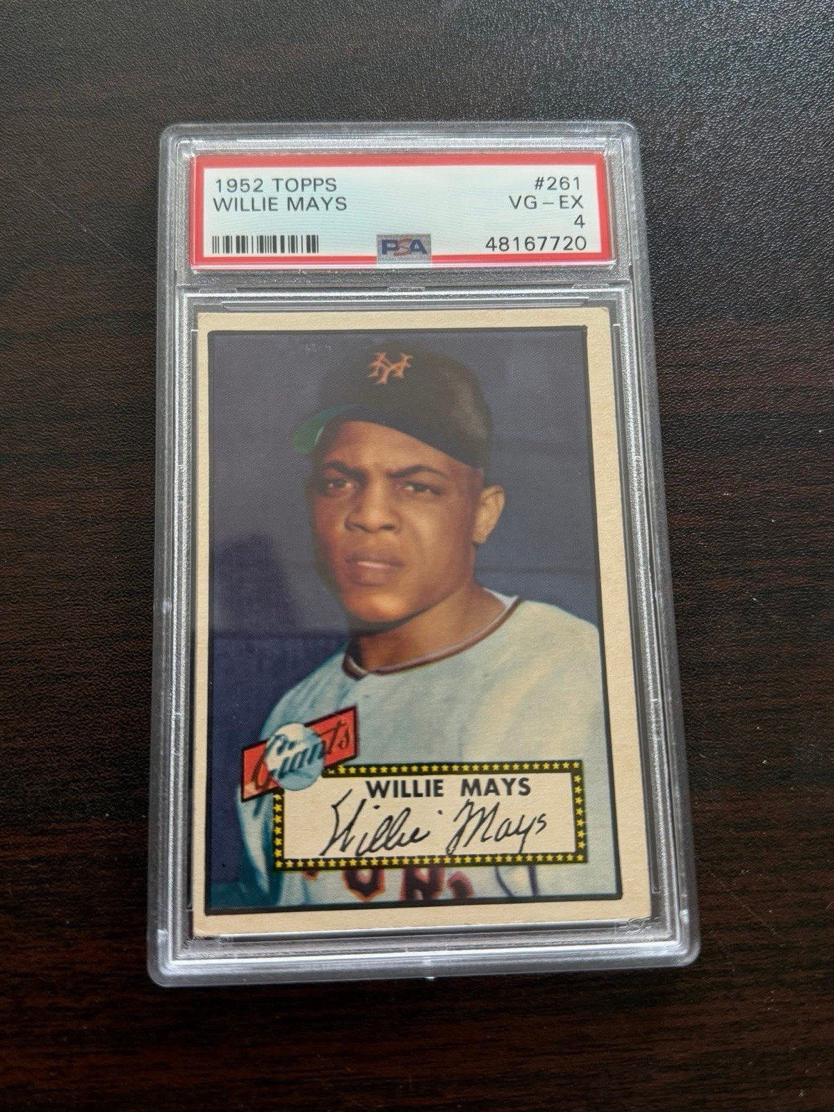 Topps 1952 Topps Willie Mays #261 PSA 4 Graded Semi-High New York Giants