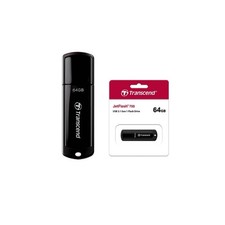 10 Count 64GB Transcend JetFlash 700 USB3.1 Flash Drive Black