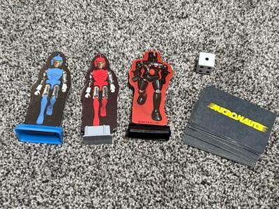 1978 Milton Bradley Micronauts Board Game Pieces, Cards Baron Karza Space Glider