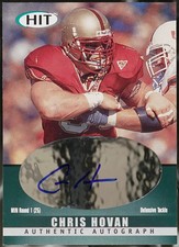 2000 SAGE HIT - Autographs Emerald Football Chris Hovan #A42 VG