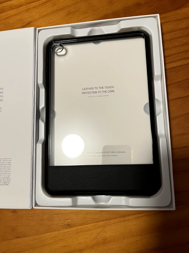 Otter Box Statement Series iPad Mini 4 Genuine Leather Case/Cover - Black/Clear - Image 4 of 4