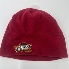 Mitchell and Ness Cleveland Cavaliers Fleece Beanie Hat Burgundy NBA Basketball
