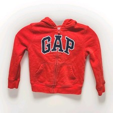 Gap Zipper Hoodie - Kids Size 5 years old- Embroidered- Preppy with pockets