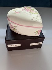 Vintage Victoria China 'Canterbury' Heart Shaped Floral Trinket Dish
