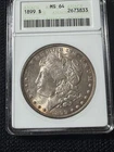 1899 Morgan Dollar ANACS MS-64 Beautiful Golden Toning!