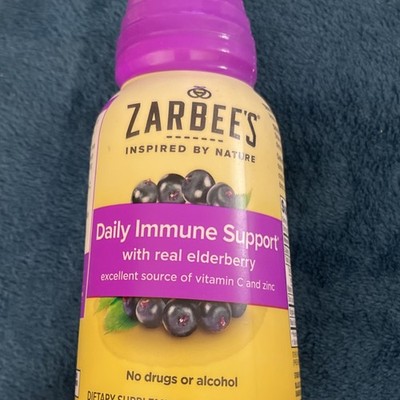 Zarbee's Immune Support Liquid Dietary Supplement Vitamin C Zinc Elderberry