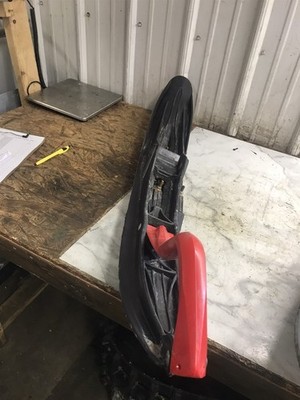 15 Ski-Doo Rev 900 Ace Snowmobile left side steer ski and carbide wear bar 