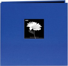 Pioneer Book Cloth Cover Post Bound Album 12X12, Cobalt Blue