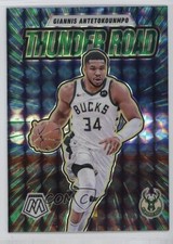 2024-25 Panini Mosaic Thunder Road Green Prizm Giannis Antetokounmpo #9 1i7s