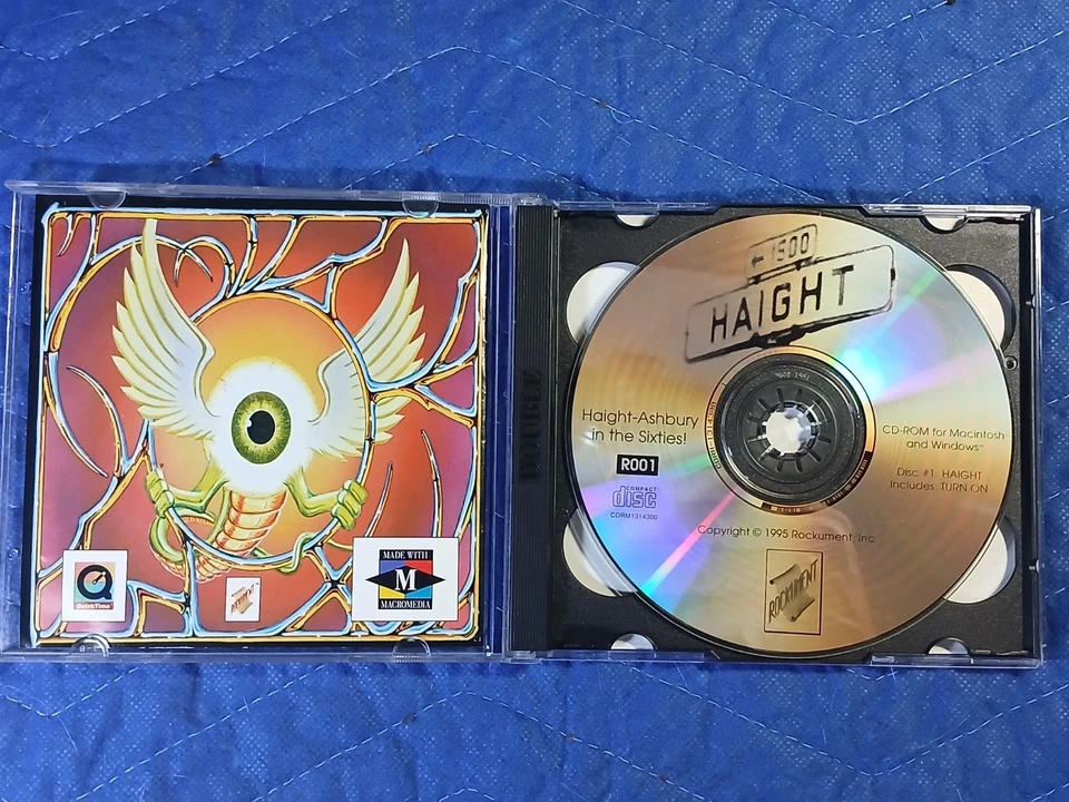 Haight-Ashbury In The Sixties (PC, CD-ROM, 1998, juego de 2 discos Rockument) Mac Win95 Foto 3 de 4