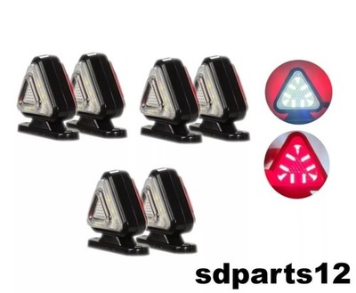 6x LED Begrenzungsleuchte 10 30V Dreieck Seiten Leuchten für LKW Wohnmobile BUS