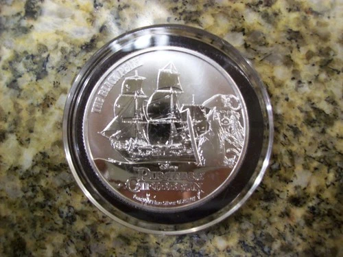 2021 NIUE 1 OZ 999 SILVER PROOF $2 PIRATES OF THE CARIBBEAN BLACK PEARL DISNEY