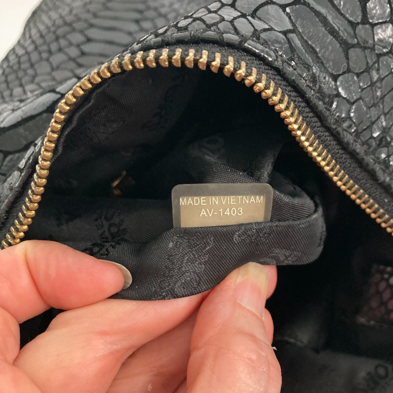 Michael Kors Black Python Print Embossed Gorgeous… - image 6