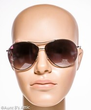 Sunglasses Classic Aviator Style Metal Frame Shaded Lens Costume Glasses
