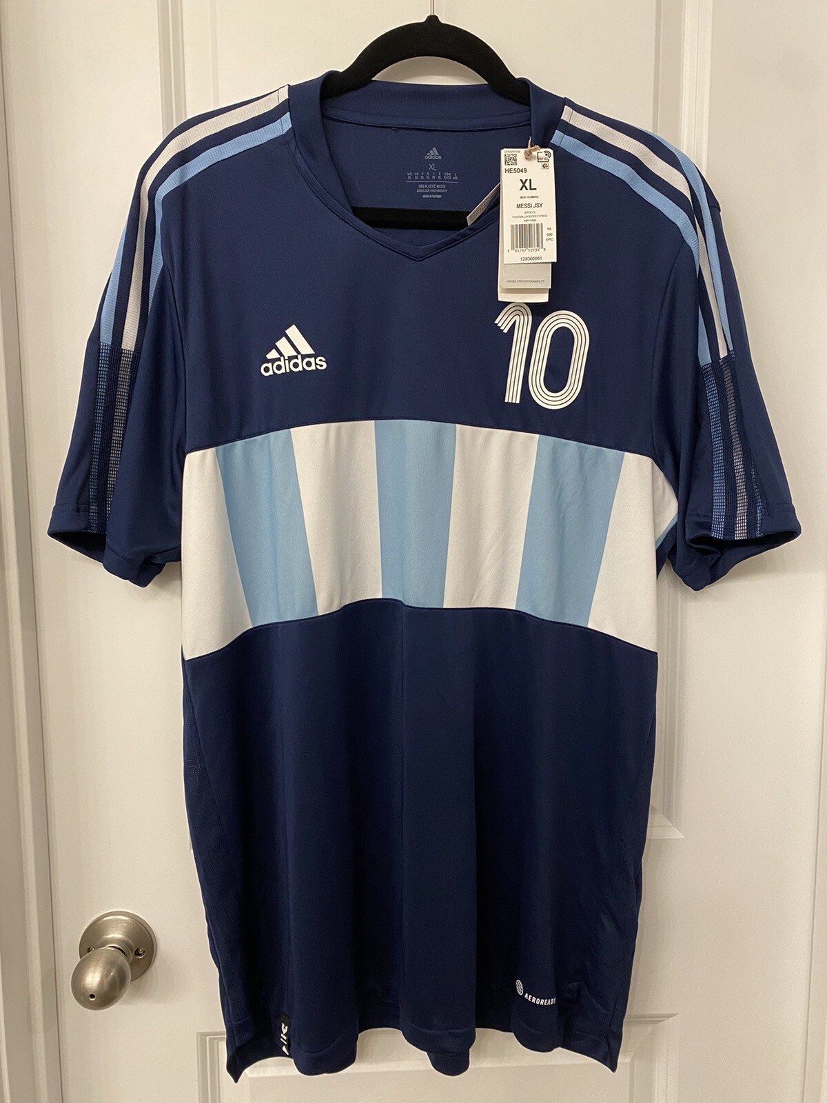 Authentic Adidas Lionel Messi #10 Kit Shirt Jersey