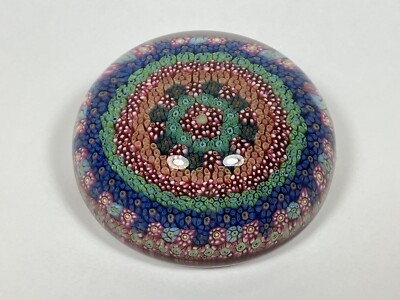 Baccarat Close Concentric Paperweight Dated  1968 