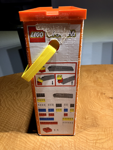 Lego 335-1 Basic Building Box mit Bügel und Steinen:Fabrik 2002,3063 rund,orange - Bild 6 von 12