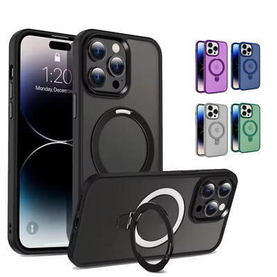 Hülle für iPhone 16 15 14 13 12 Pro Max Handy Kamera Display Schutz Magsafe Ring