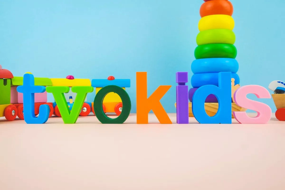 TVOKIDS Logo 3D Printed Letters Pretend Play Kids Toy Gift