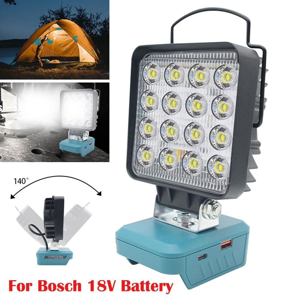 For Bosch GBA BAT 18V Battery LED Work Light Cordless Handheld Flood Lights