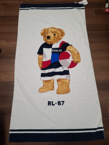 NEW Vintage Polo Ralph Lauren Beach Towel 35x66 - Picture 1 of 4